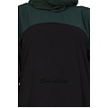 Dual colored abaya- Black and Green